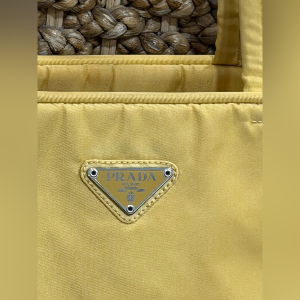 Prada Yellow Nylon Tote - Picture 4 of 11